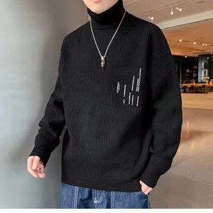 New Winter Men's Turnable Turtleneck Sweater